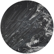 Maklaine Contemporary Black Marble with White Veining Dining Table