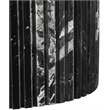 Maklaine Contemporary Black Marble with White Veining Dining Table