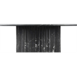 Maklaine Contemporary Black Marble with White Veining Dining Table