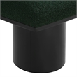 Maklaine Contemporary Green Boucle Fabric Bench in Black Finish