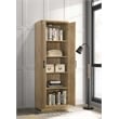 Maklaine Contemporary Engineered Wood Storage Cabinet in Light Wood