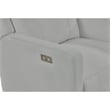 Maklaine Contemporary Recliner Glider with Swivel Rocker with USB in Gray