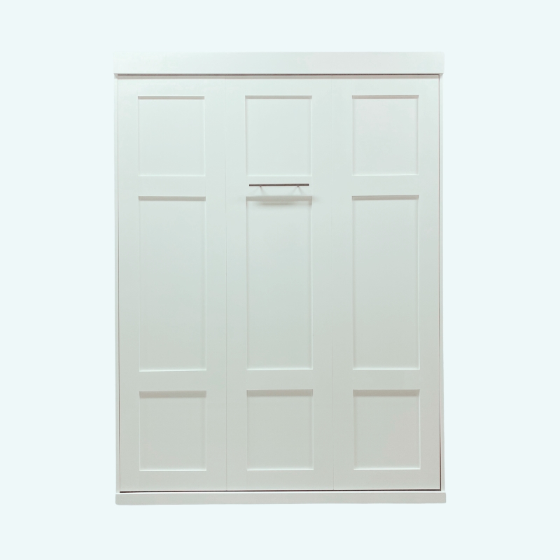 Maklaine Contemporary 65-inch Queen Murphy Bed Sturdy in White