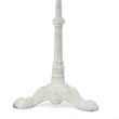 Maklaine Modern Rustic Wood Bistro Table in Whitewash Finish