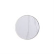 Maklaine Contemporary End Table with Steel Frame in Cream - Set of 2