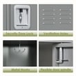 Maklaine Metal Locker with 12 Door for School and Employee Light Gray