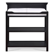 Maklaine Contemporary Wood Universal Changing Table in Black