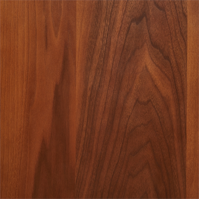 Maklaine Contemporary Wood Large Record Storage Console Walnut