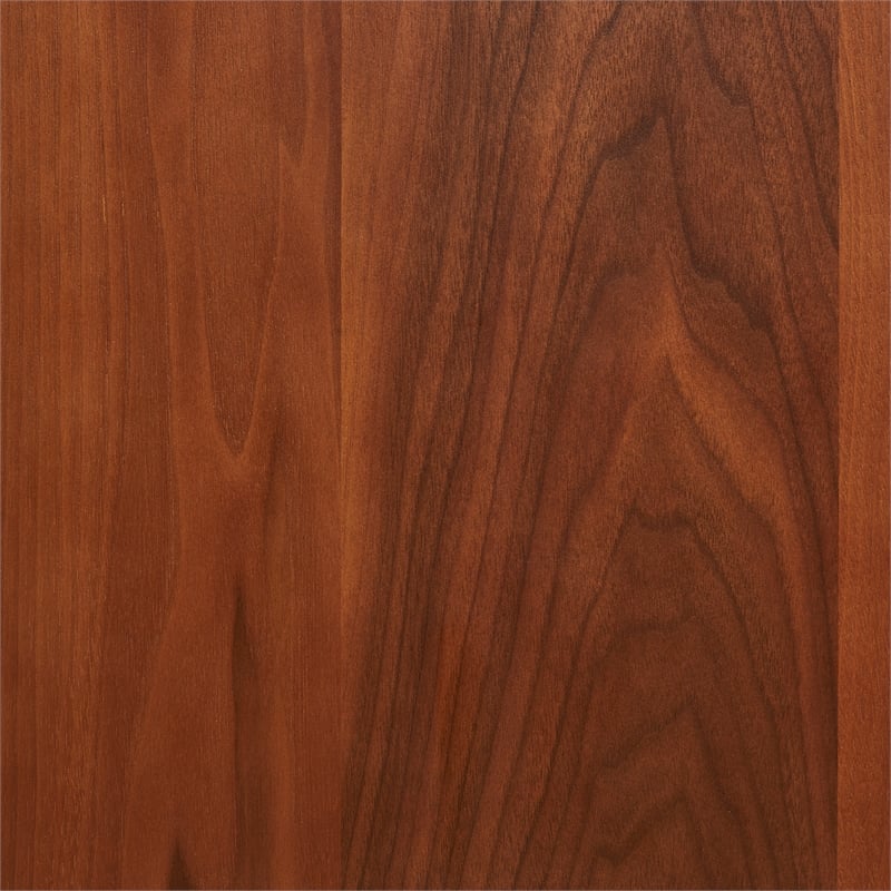 Maklaine Contemporary Wood Medium Record Storage Console Walnut