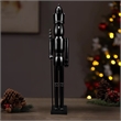 Maklaine Contemporary 36 Inch Solid Wood Black King Nutcracker