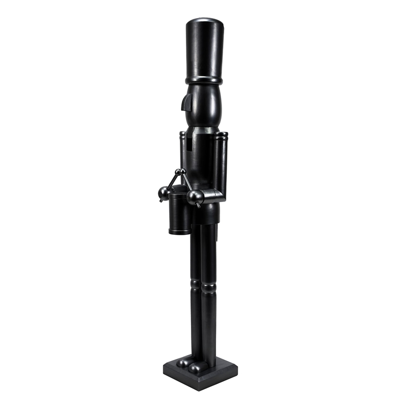 Maklaine Contemporary 36 Inch Wooden Black Soldier Drummer Nutcracker