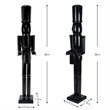 Maklaine Contemporary 36 Inch Wooden Black Soldier Drummer Nutcracker