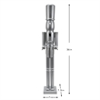 Maklaine Contemporary 36 Inch wooden Silver Soldier Drummer Nutcracker