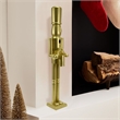 Maklaine Contemporary 36 Inch Wooden Gold Soldier Drummer Nutcracker