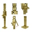 Maklaine Contemporary 36 Inch Wooden Gold Soldier Drummer Nutcracker