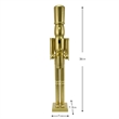 Maklaine Contemporary 36 Inch Wooden Gold Soldier Drummer Nutcracker