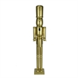 Maklaine Contemporary 36 Inch Wooden Gold Soldier Drummer Nutcracker
