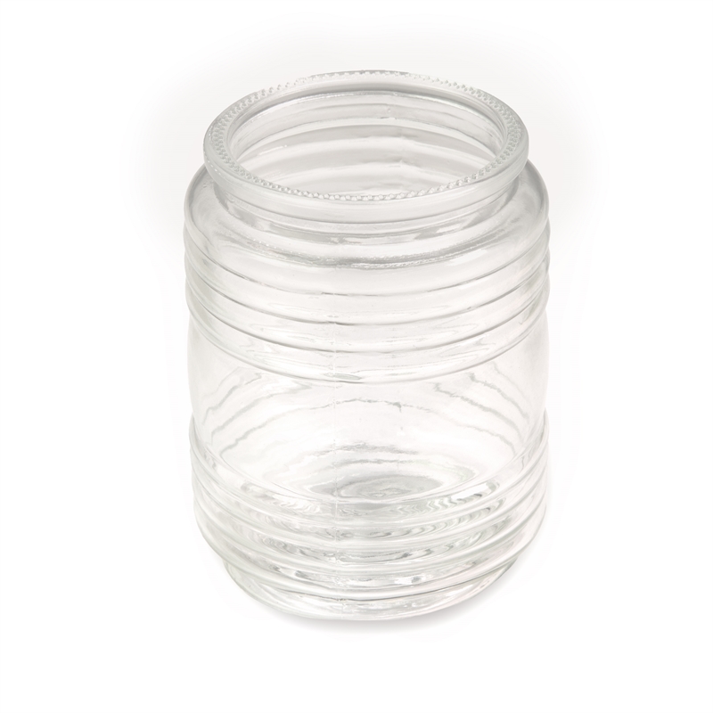 Maklaine Traditional Jelly Jar Light Replacement Glass Clear Cylinder