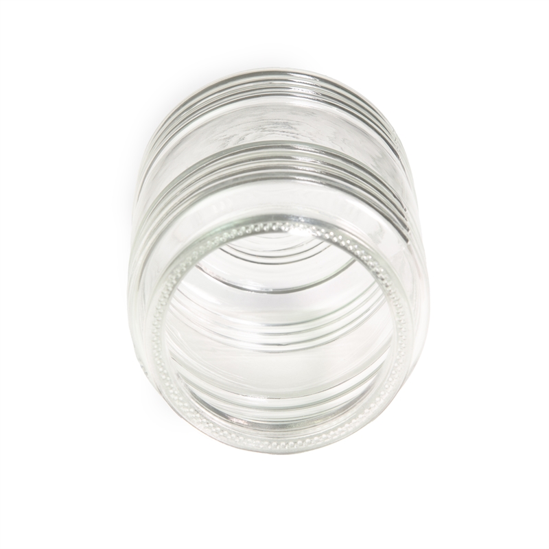 Maklaine Traditional Jelly Jar Light Replacement Glass Clear Cylinder
