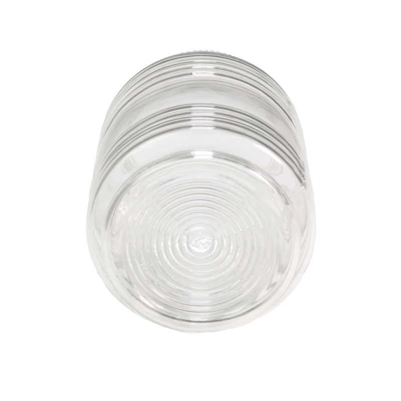 Maklaine Traditional Jelly Jar Light Replacement Glass Clear Cylinder