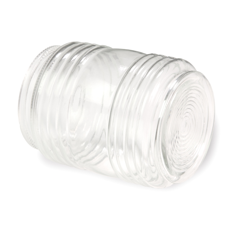 Maklaine Traditional Jelly Jar Light Replacement Glass Clear Cylinder