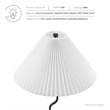 Maklaine Contemporary Wave Squiggle Floor Lamp in Black Finish