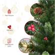 Maklaine Contemporary 2 Piece Plastic 3.5Ft Pre-Lit Green Pot Tree