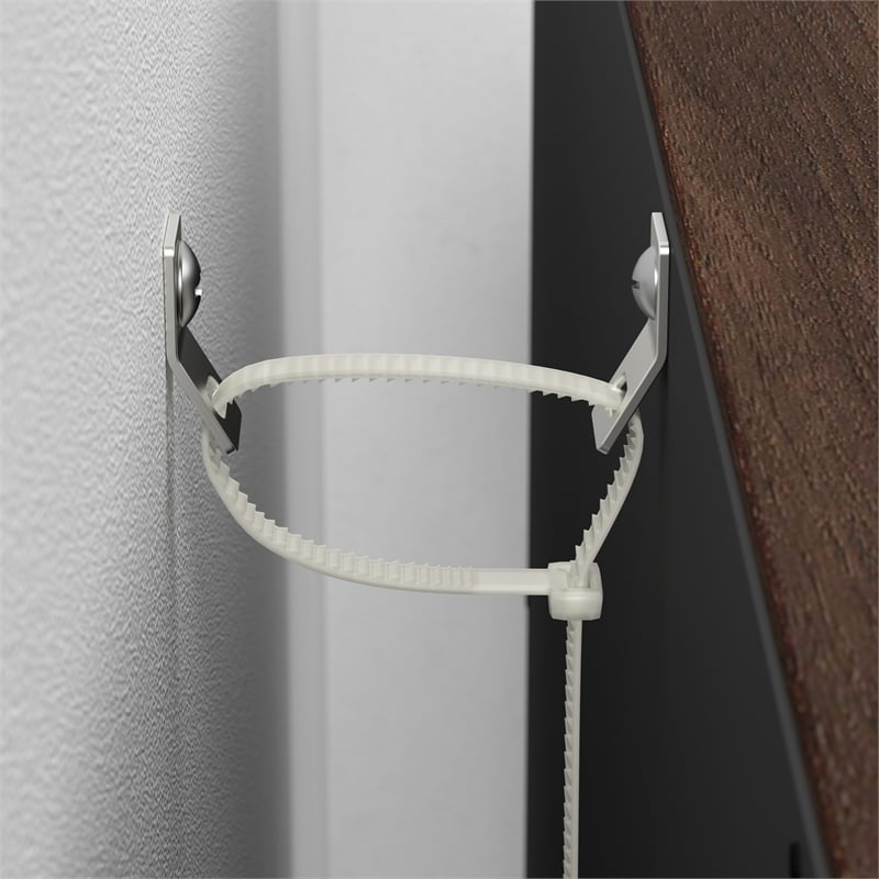 Maklaine Universal Tall 5 Shelf Bookcase in Black Walnut - Engineered Wood