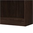 Maklaine Universal Tall 5 Shelf Bookcase in Black Walnut - Engineered Wood