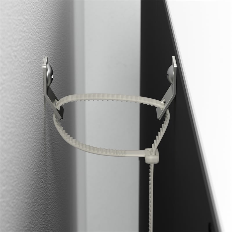 Maklaine Universal 15W Tall Corner Bookshelf in White - Engineered Wood