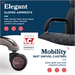 Maklaine Executive Office Chair Bonded Leather Black and Graphite