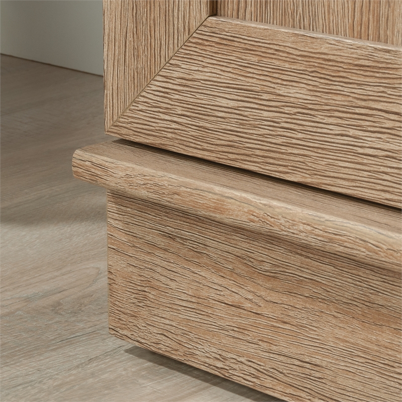 Maklaine Transitional Storage Cabinet in a Brushed Oak finish