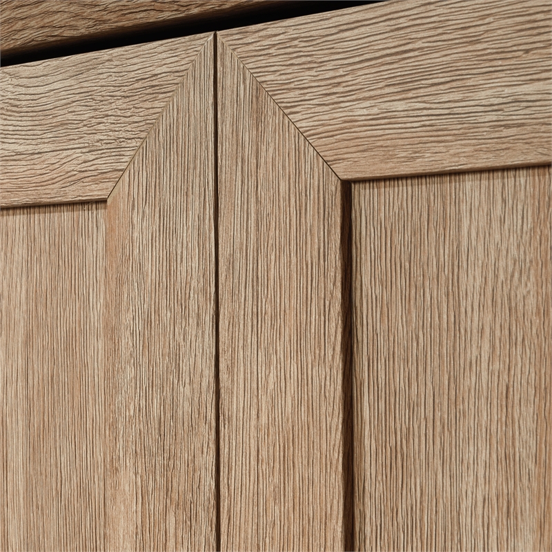 Maklaine Transitional Storage Cabinet in a Brushed Oak finish