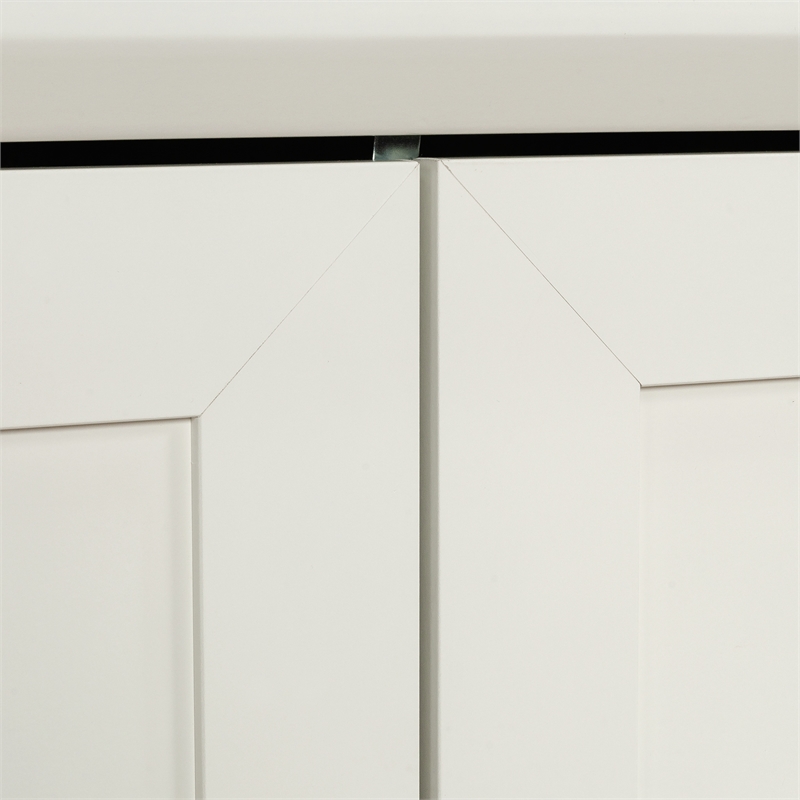 Maklaine Contemporary Base Cabinet in a Glacier White finish