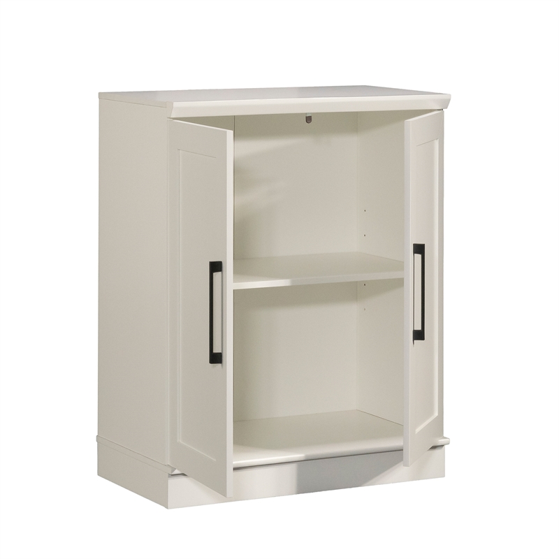 Maklaine Contemporary Base Cabinet in a Glacier White finish