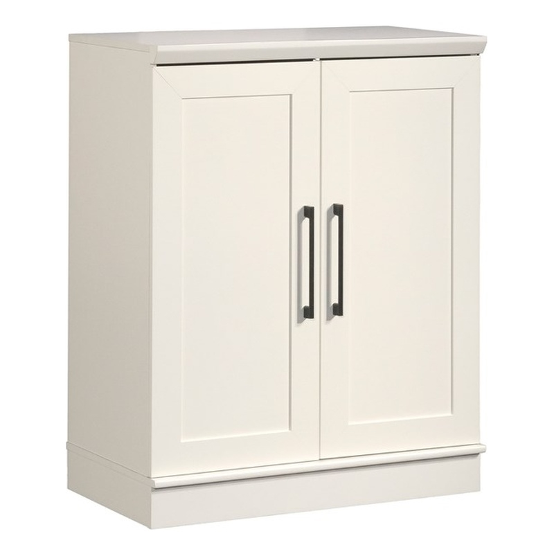 Maklaine Contemporary Base Cabinet in a Glacier White finish