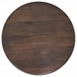 Maklaine Mid -Century Modern Round Solid Mango Wood Coffee Table Brown
