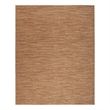 Maklaine Contemporary 10' x 14' Rust Fabric Area Rug in Orange