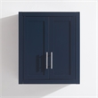 Maklaine Contemporary Engineered Wood Wall Mounted Storage Cabinet in Navy