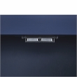 Maklaine Contemporary Engineered Wood Wall Mounted Storage Cabinet in Navy