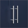 Maklaine Contemporary Engineered Wood Wall Mounted Storage Cabinet in Navy