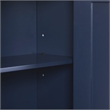 Maklaine Contemporary Engineered Wood Wall Mounted Storage Cabinet in Navy