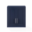 Maklaine Contemporary Engineered Wood Wall Mounted Storage Cabinet in Navy