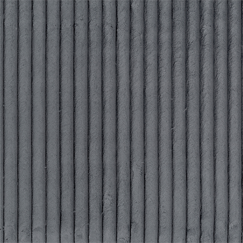 Maklaine Contemporary Corduroy Swivel Glider Reclining Chair in Gray