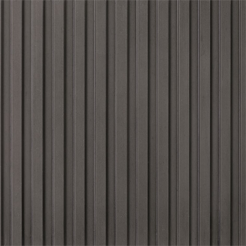 Maklaine Round Marble Top Coffee Table in White and Charcoal