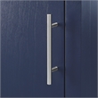 Maklaine Contemporary Engineered Wood Linen Storage Cabinet in Navy