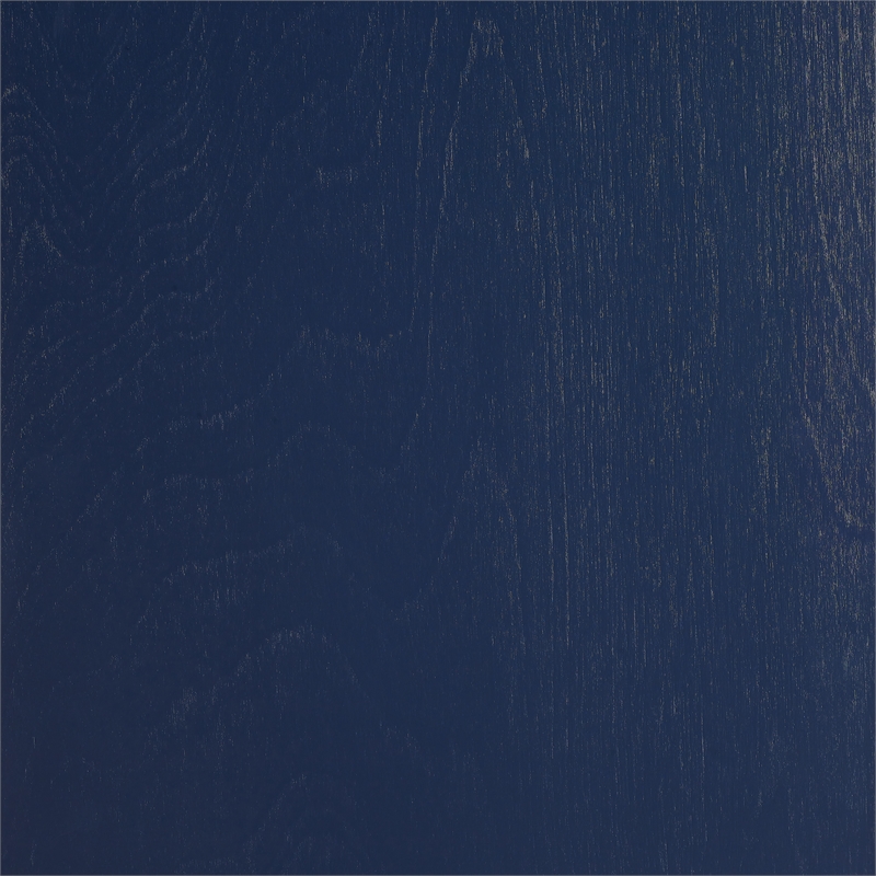 Maklaine Contemporary Engineered Wood Linen Storage Cabinet in Navy