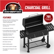 Maklaine Traditional Steel Extra Large DUAL ZONE CHARCOAL Grill
