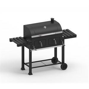 Maklaine Traditional Steel Extra Large DUAL ZONE CHARCOAL Grill