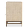 Maklaine Transitional Wood 2-Drawer Nightstand in Light Oak Finish
